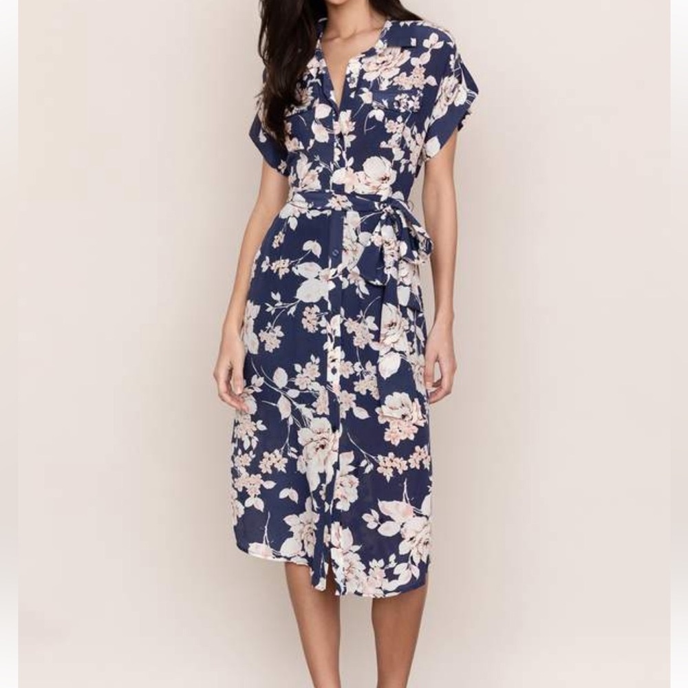 YUMI KIM Signature Silk Floral Shirtdress Size XS